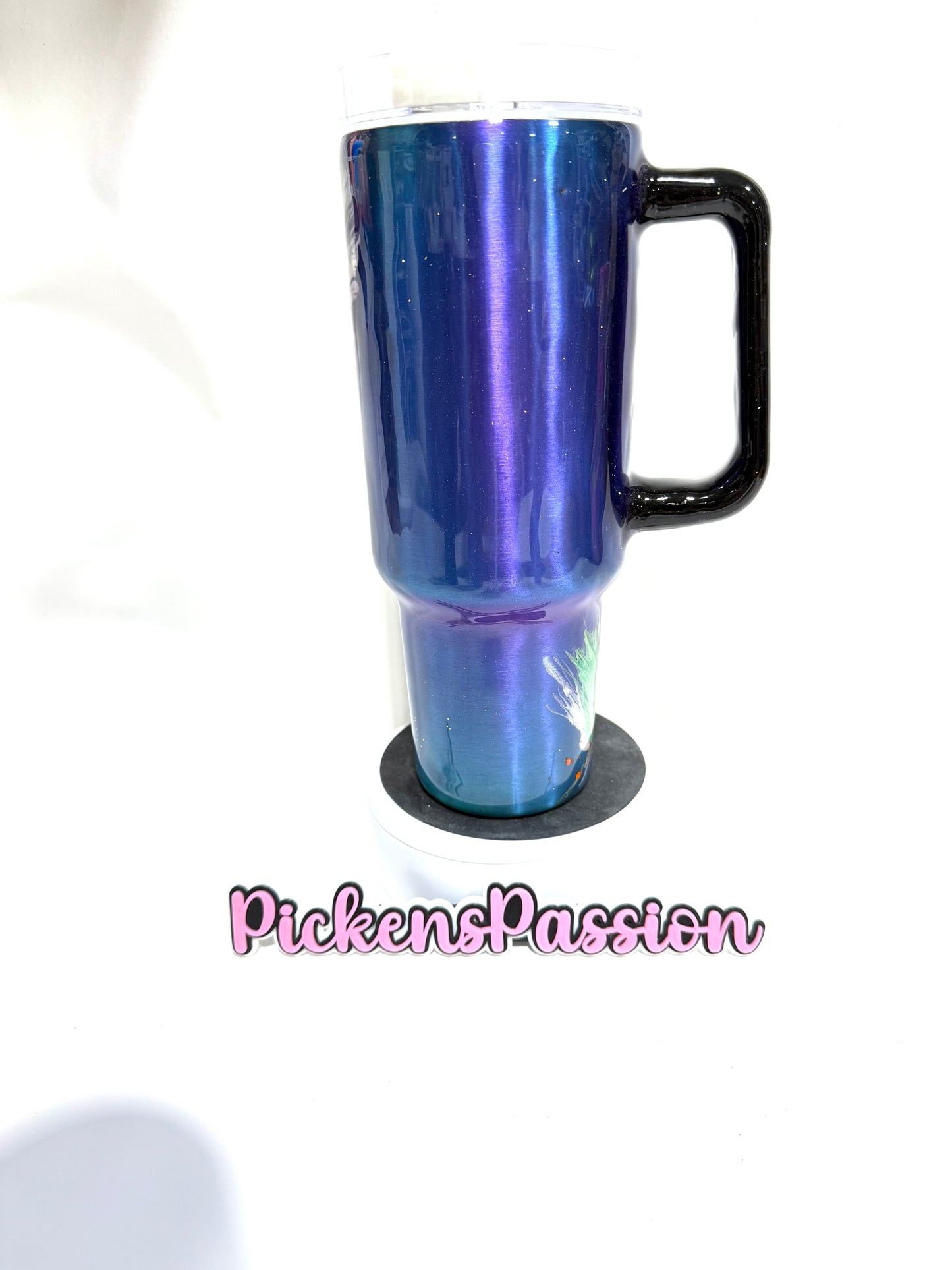 40 Oz Chrome Feather Tumbler