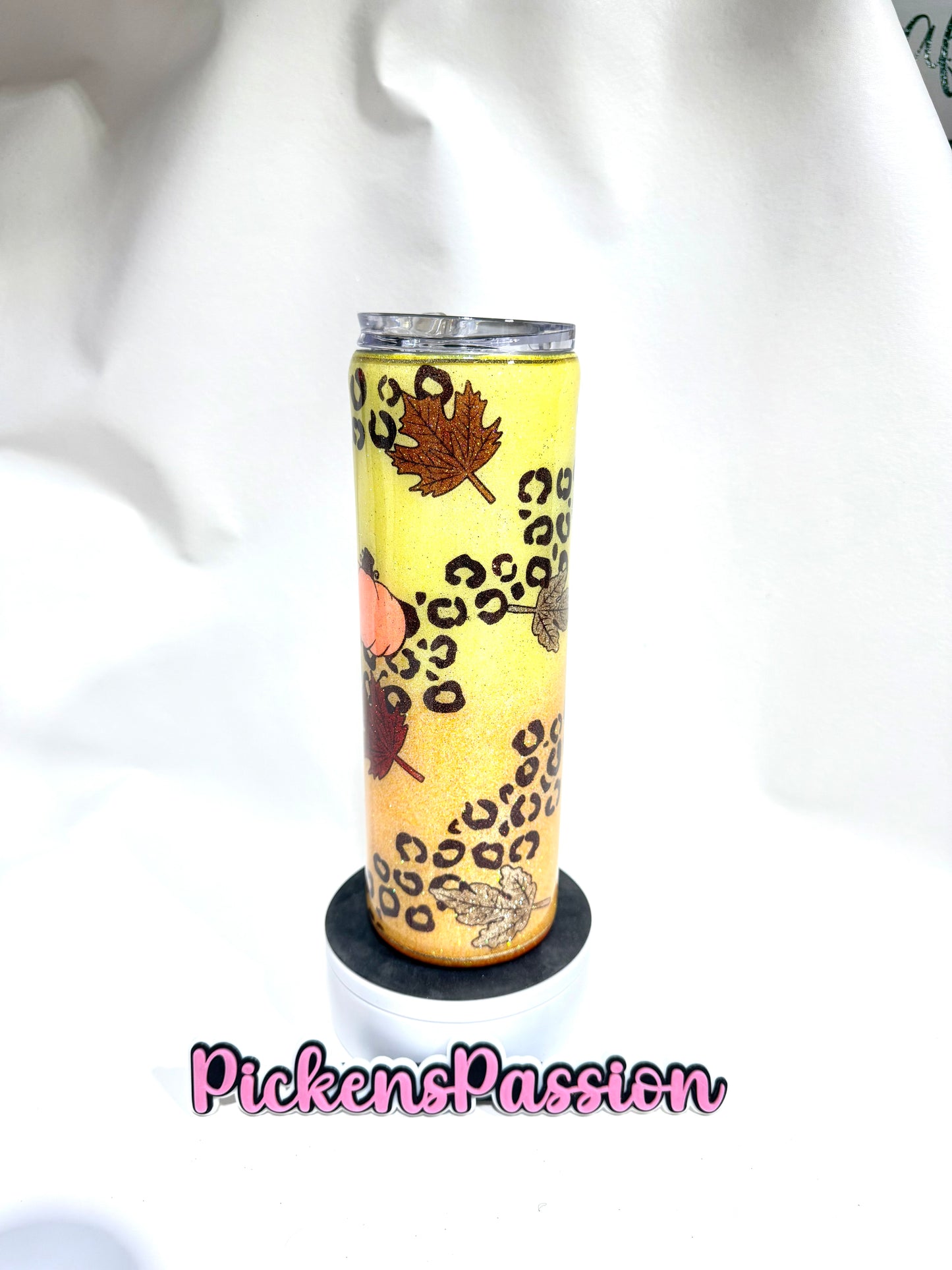 30 Oz Fall and Leopard Glitter Template