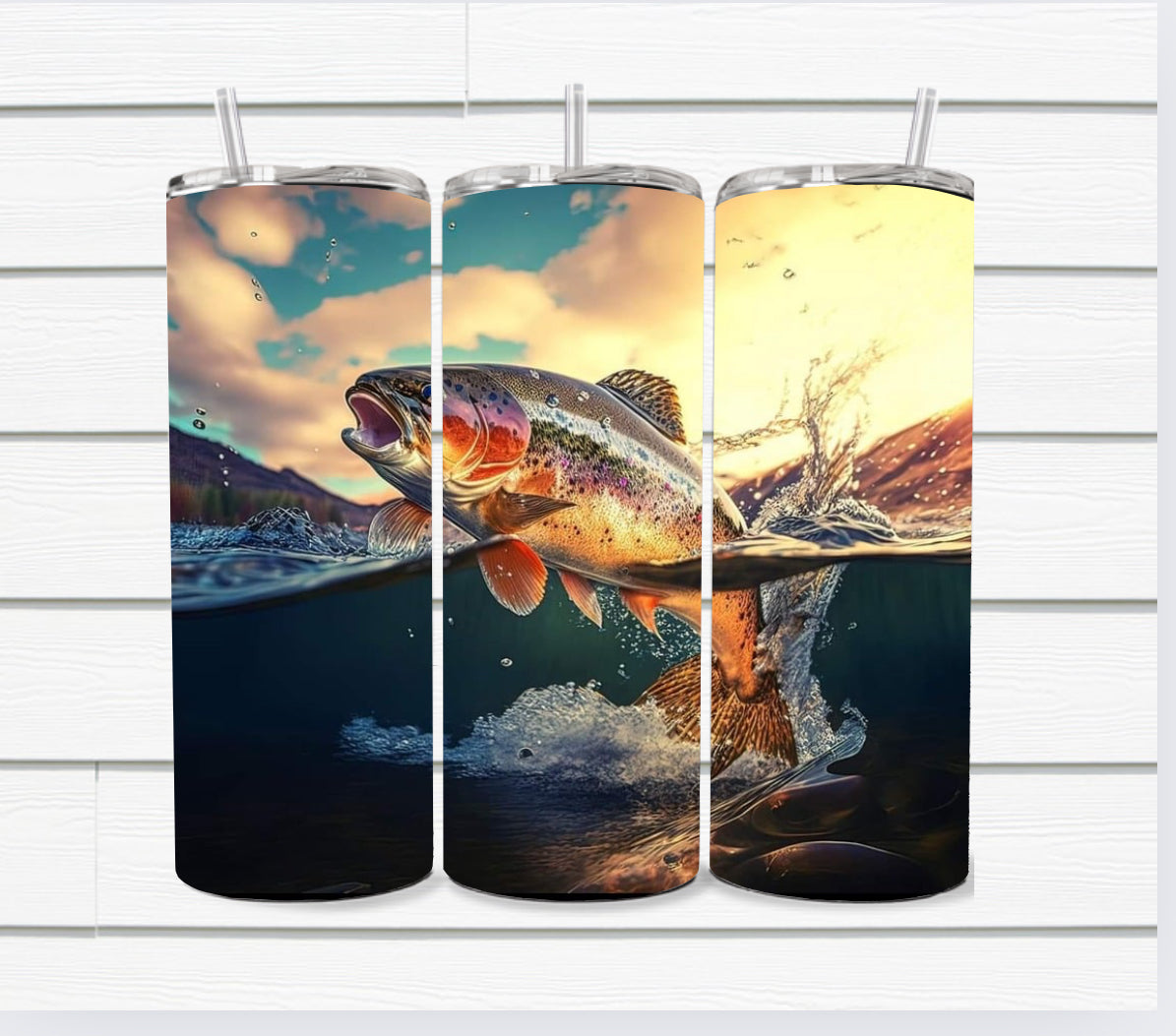 The Love of Fishing Sublimated Tumblers
