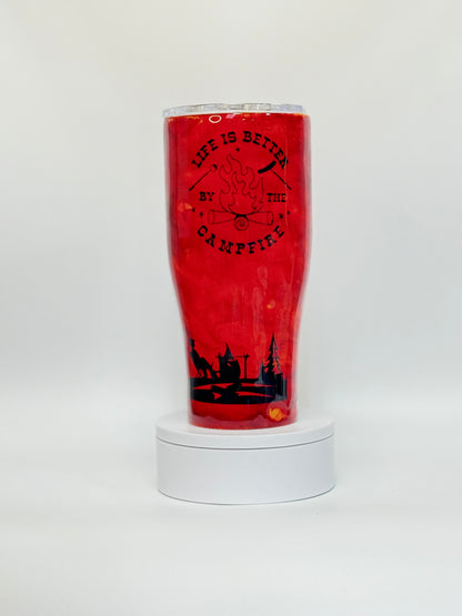 Fire Epoxy Tumbler