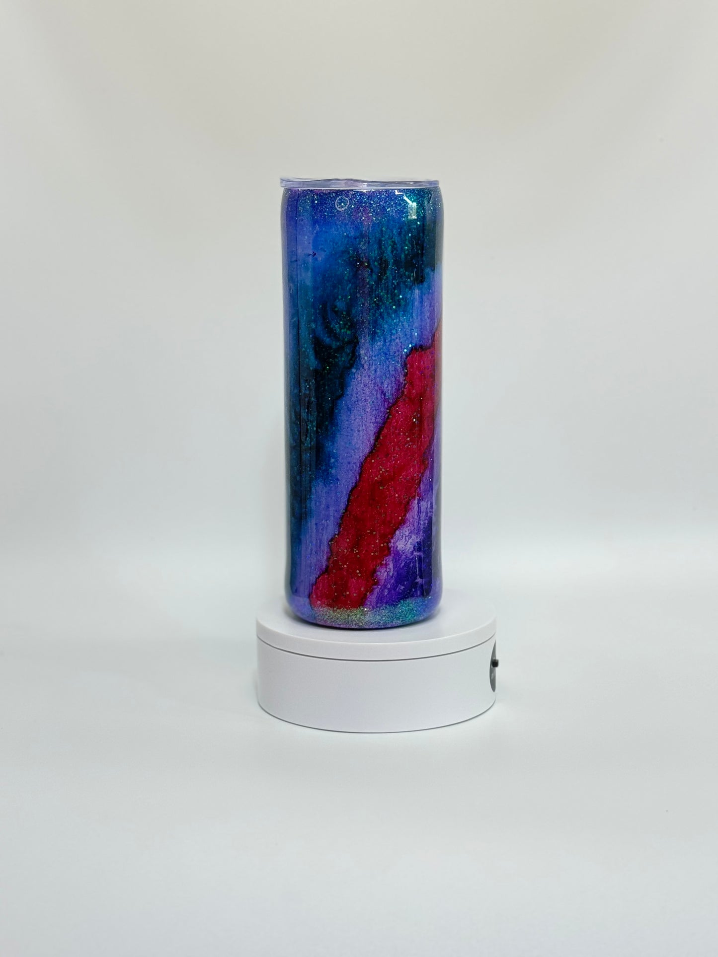 20 Oz Hand-painted Cosmic Striped Epoxy Tumbler