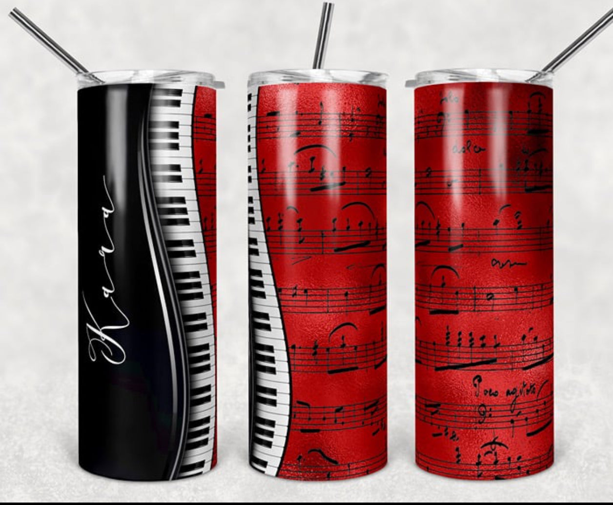 20 Oz Whimsy Musical Notes Sublimated Tumblers