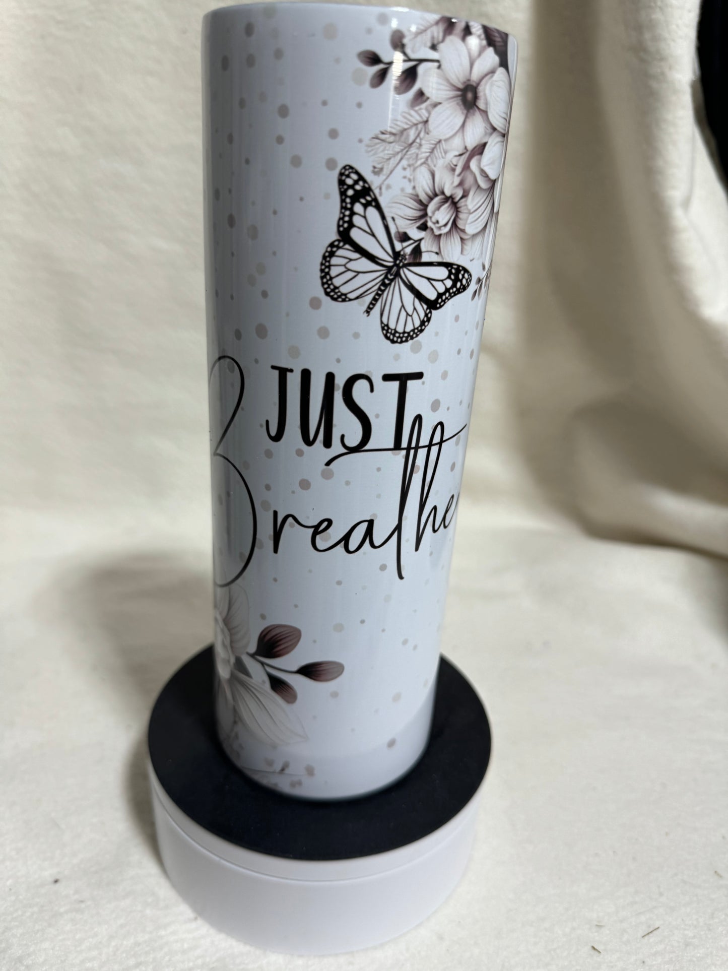20 Oz Sepia Serenity Butterfly Sublimated Tumbler