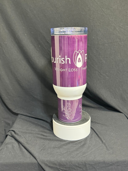 40 Oz Custom Business Logo Tumbler with Handle