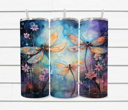 20 Oz Dreams of Dragonflies Sublimated Tumblers