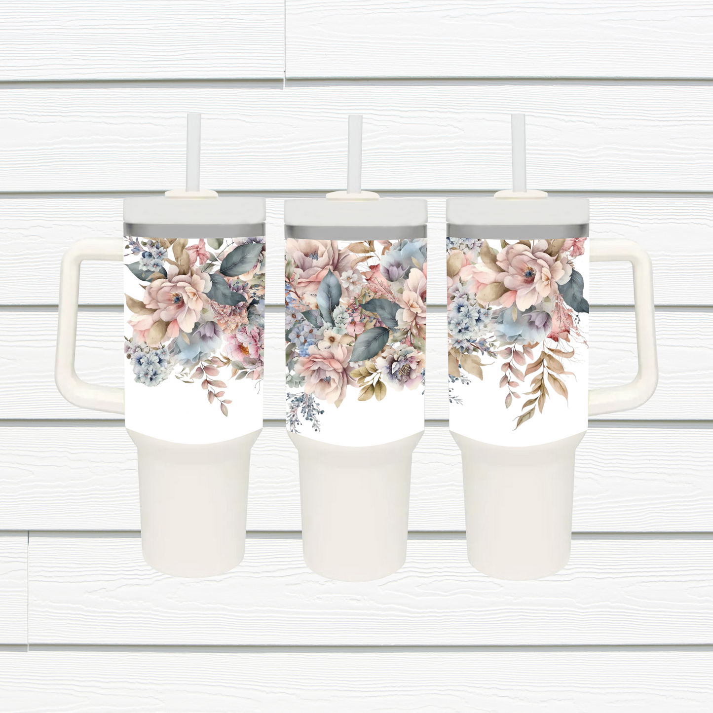 40 oz Floral Sublimated Tumbler Collection