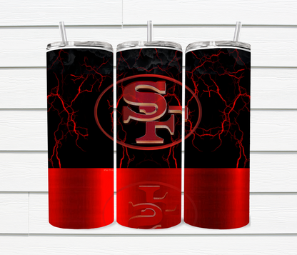 20 Oz SF 49ers Sublimated Tumblers