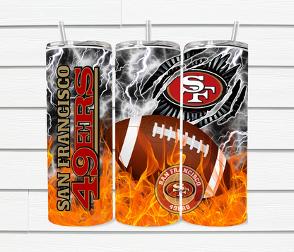 20 Oz SF 49ers Sublimated Tumblers