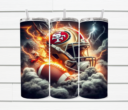 20 Oz SF 49ers Sublimated Tumblers