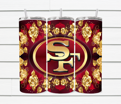 20 Oz SF 49ers Sublimated Tumblers