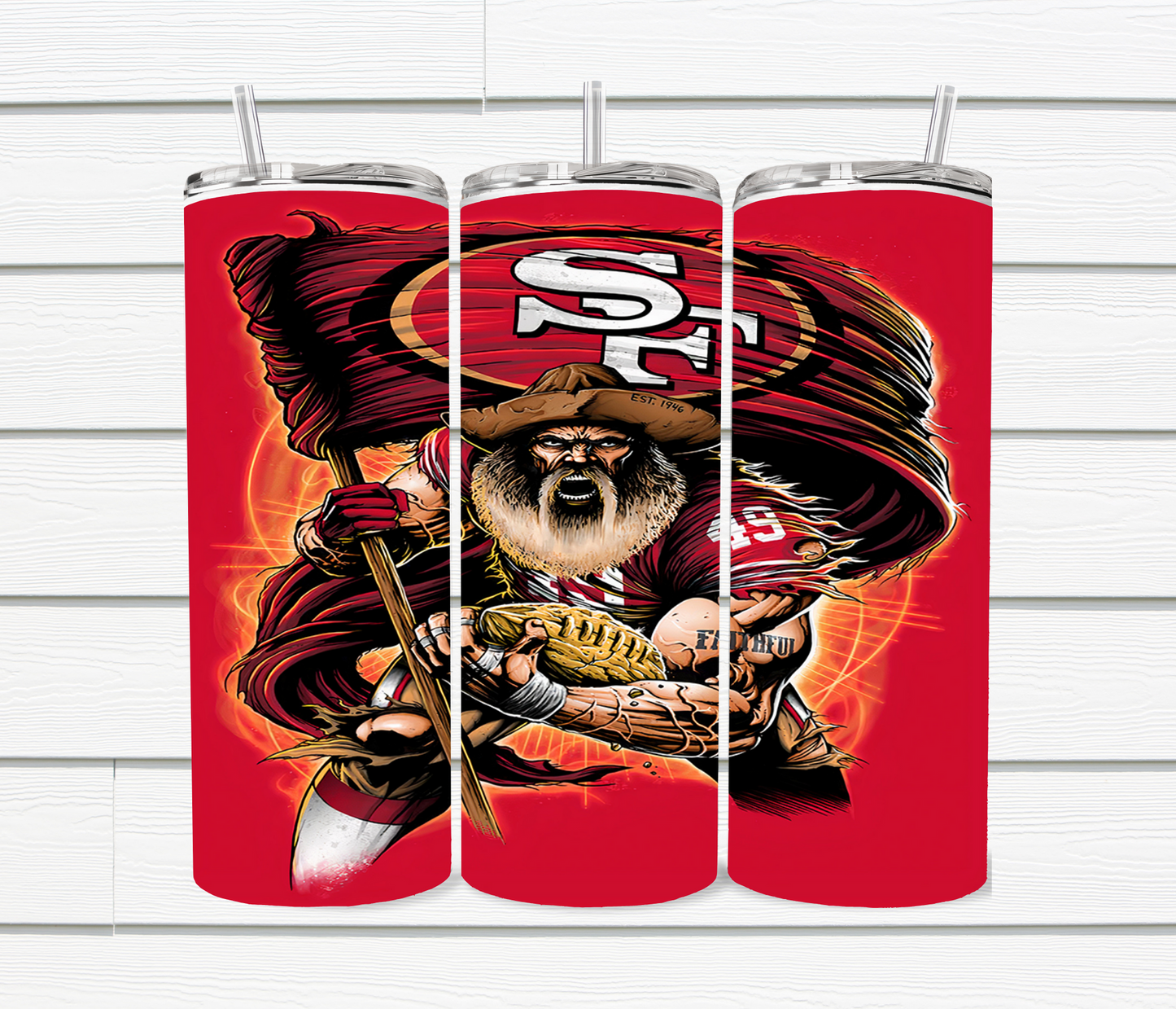 20 Oz SF 49ers Sublimated Tumblers