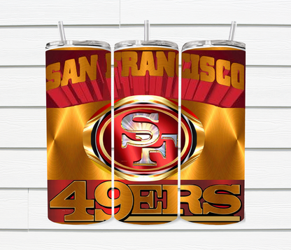 20 Oz SF 49ers Sublimated Tumblers