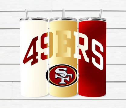 20 Oz SF 49ers Sublimated Tumblers