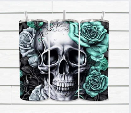 20 Oz Skull Sublimated Tumblers