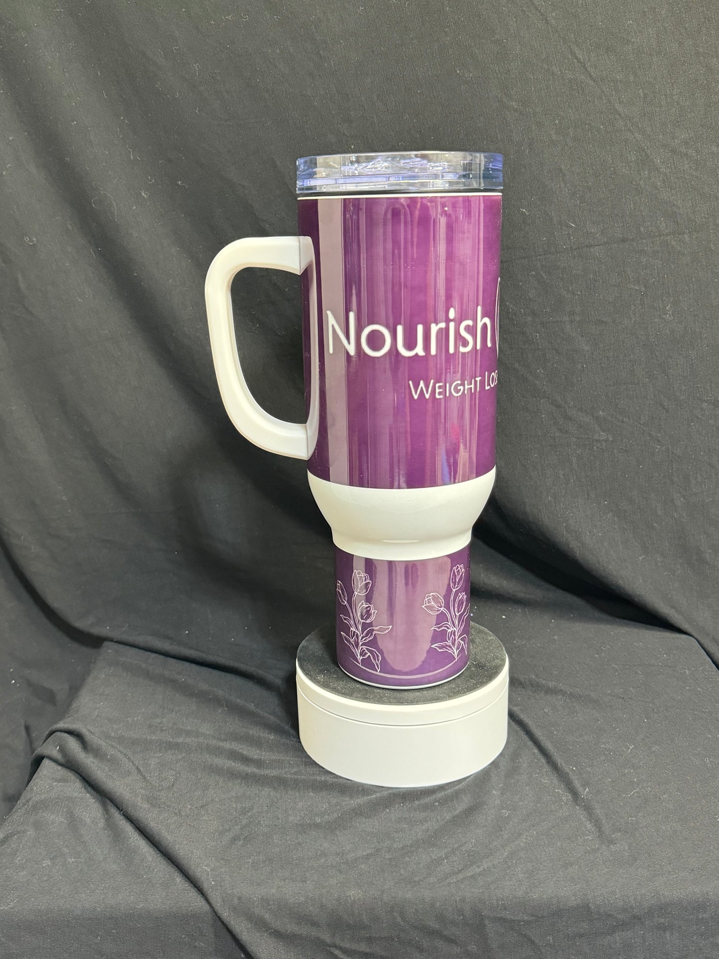 40 Oz Custom Business Logo Tumbler with Handle