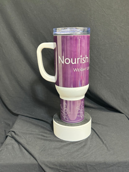 40 Oz Custom Business Logo Tumbler with Handle