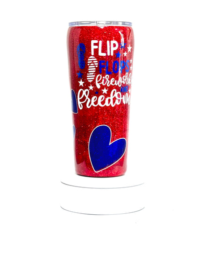 30 Oz Peek A Boo 4th Of July Tumbler