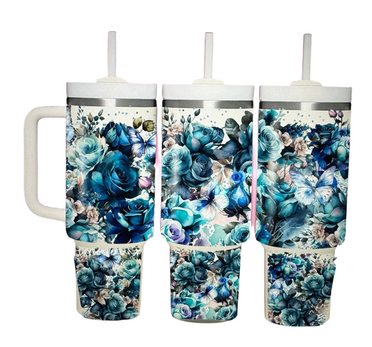 40 oz Floral Sublimated Tumbler Collection