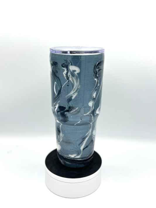 40 Oz Misty Marble Swirl Epoxy Tumbler