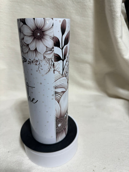 20 Oz Sepia Serenity Butterfly Sublimated Tumbler