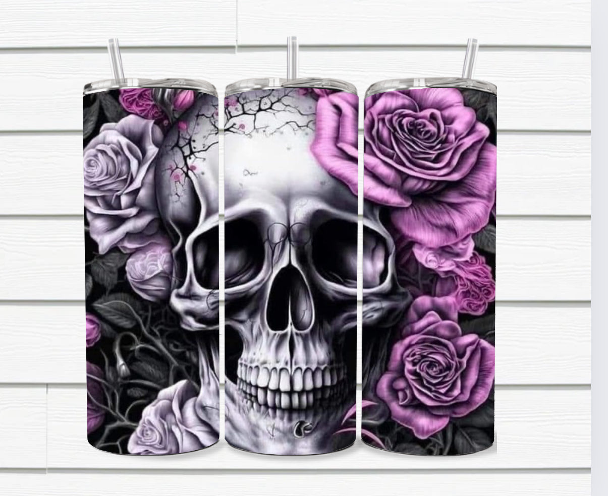 20 Oz Skull Sublimated Tumblers