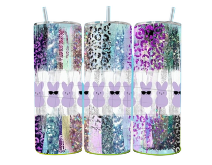 20 Oz Glitter Peeps Delight Sublimated Tumblers