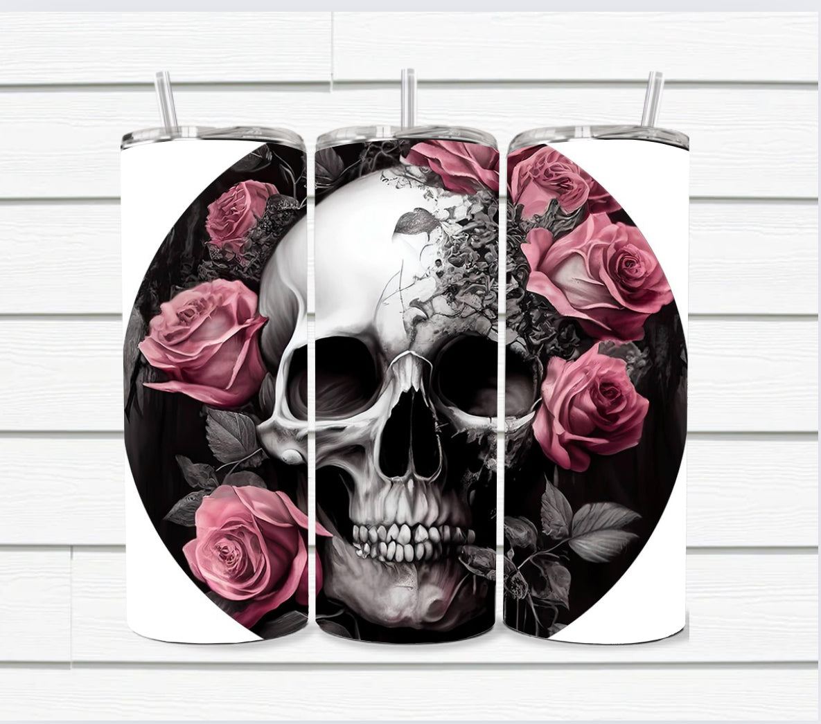 20 Oz Skull Sublimated Tumblers