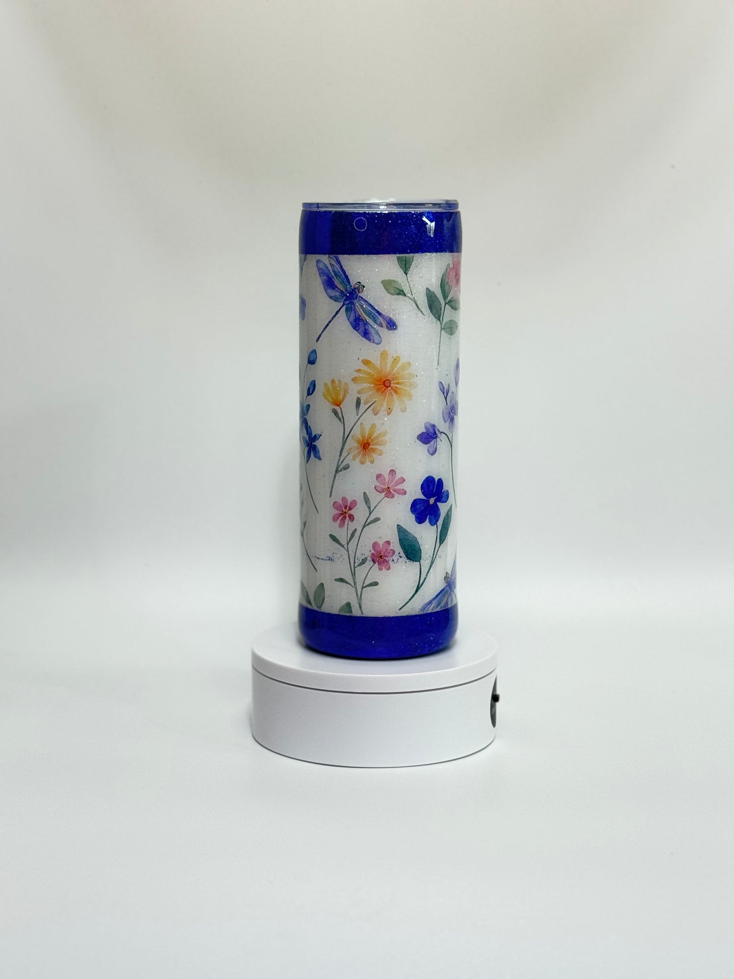 20 Oz Dragonfly Garden Sublimation And Epoxy Tumbler