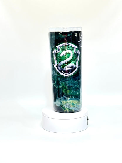 20 Oz Slytherin Epoxy Tumbler