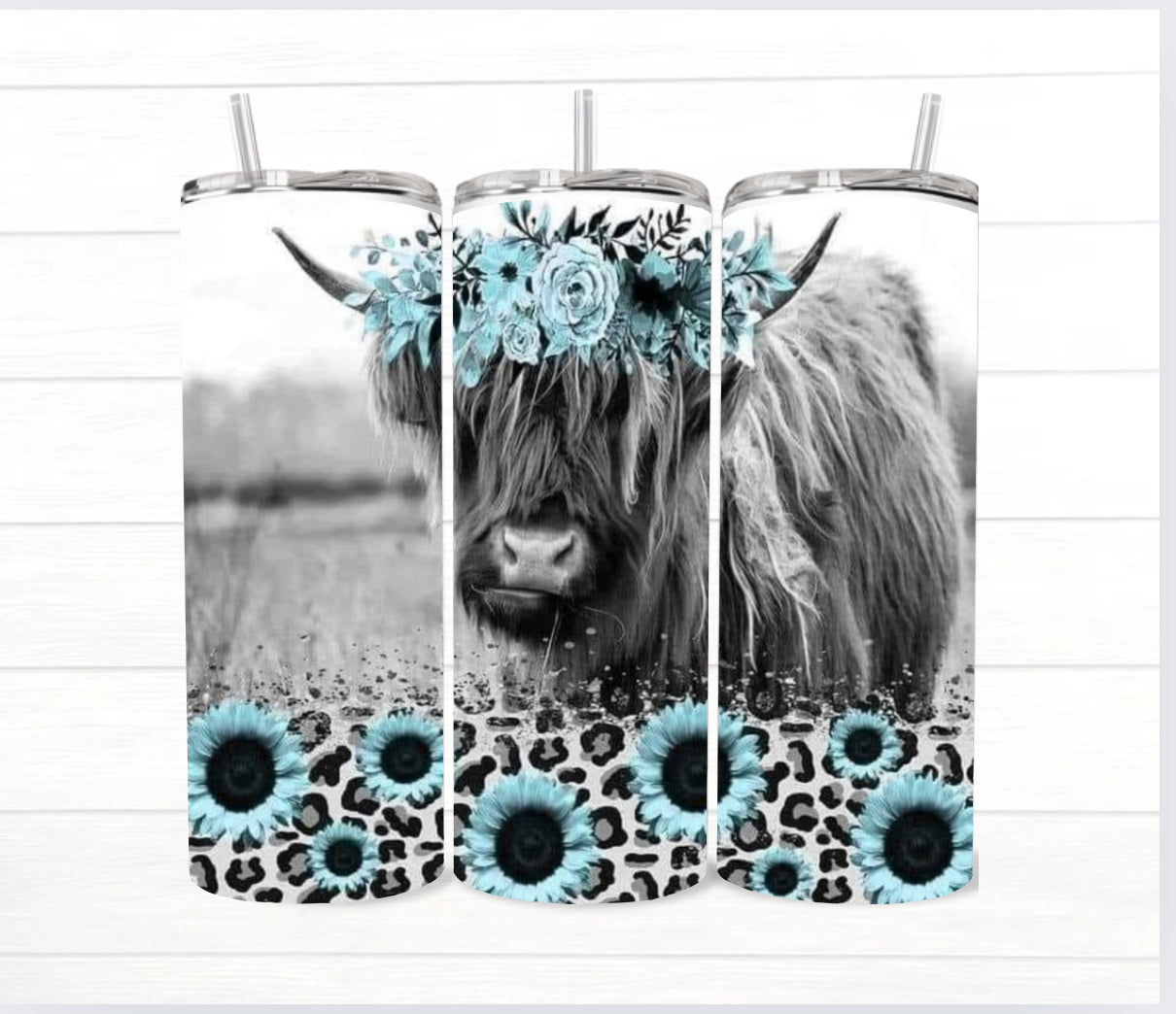 20 Oz Highland Cow Sublimated Tumbler Collection