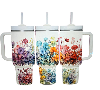 40 oz Floral Sublimated Tumbler Collection