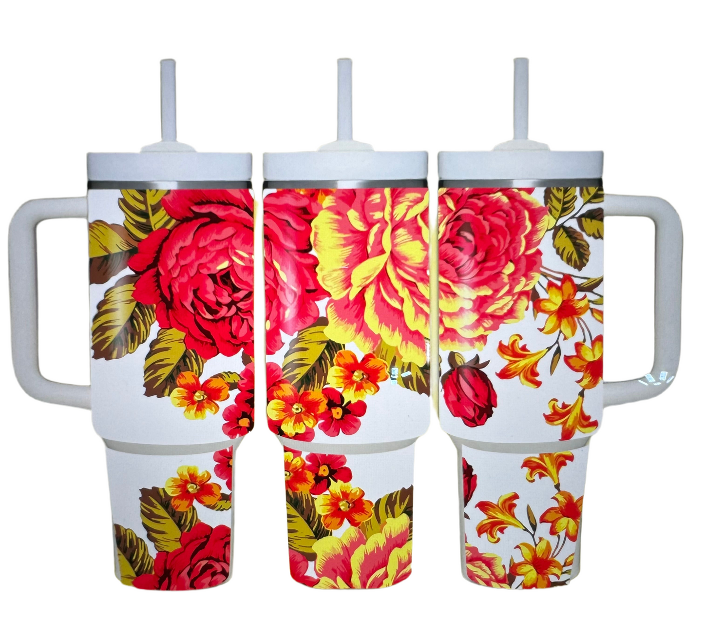 40 oz Floral Sublimated Tumbler Collection