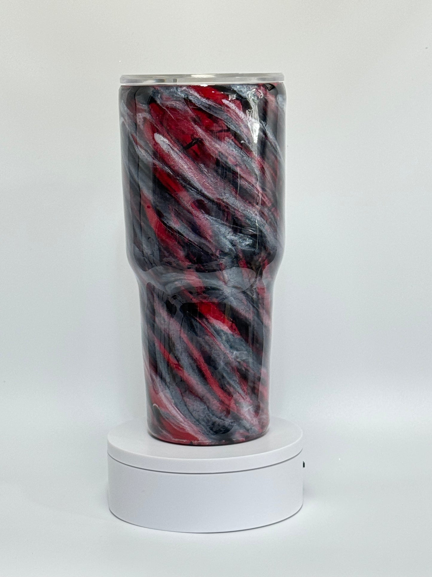 30 Oz Red, Black, And White Milky Way