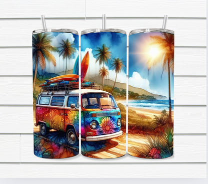 20 Oz Summer Theme Sublimated Tumblers