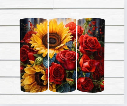 20 Oz Stunning Sunflower Sublimated Tumbler Collection