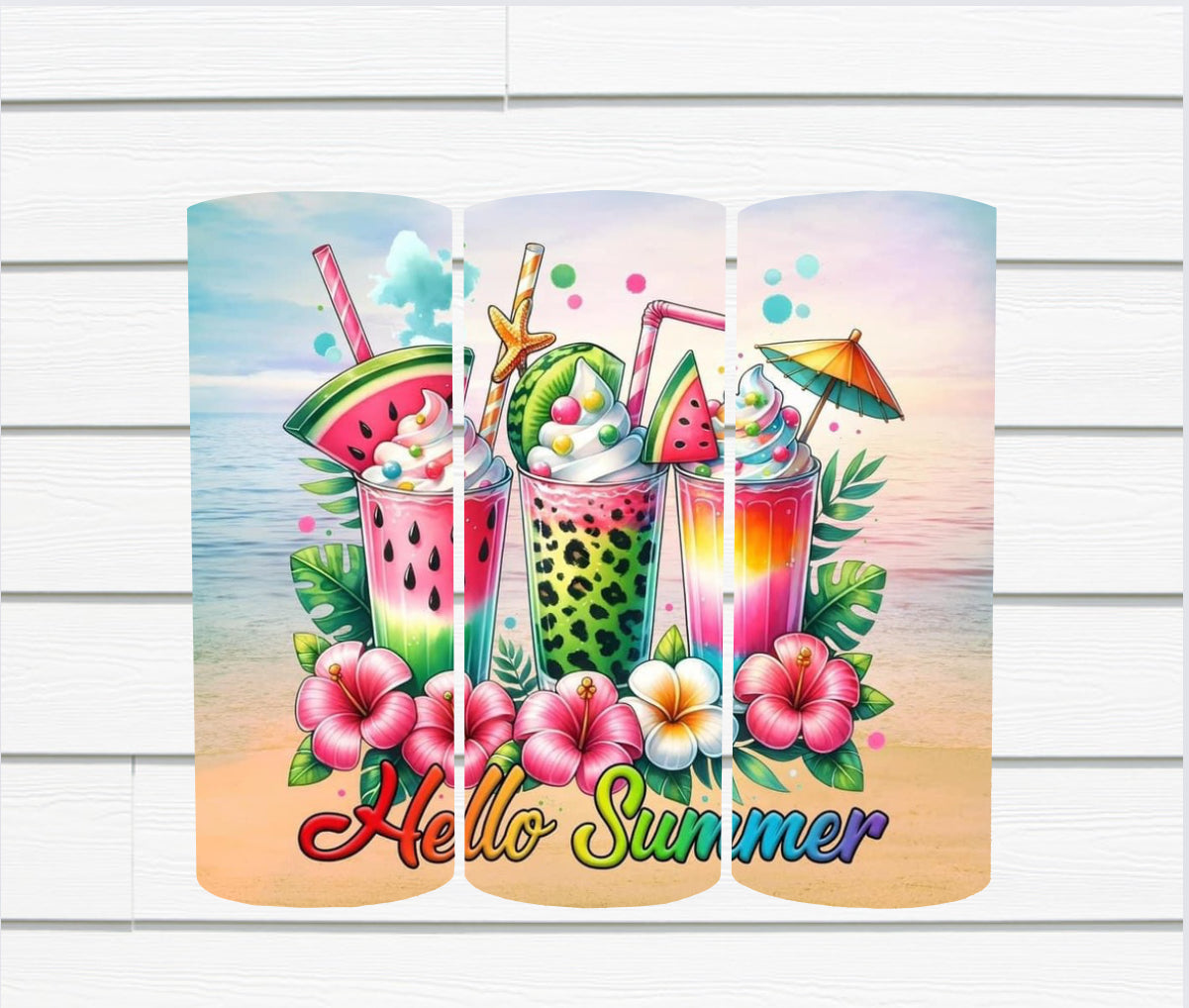 20 Oz Summer Theme Sublimated Tumblers