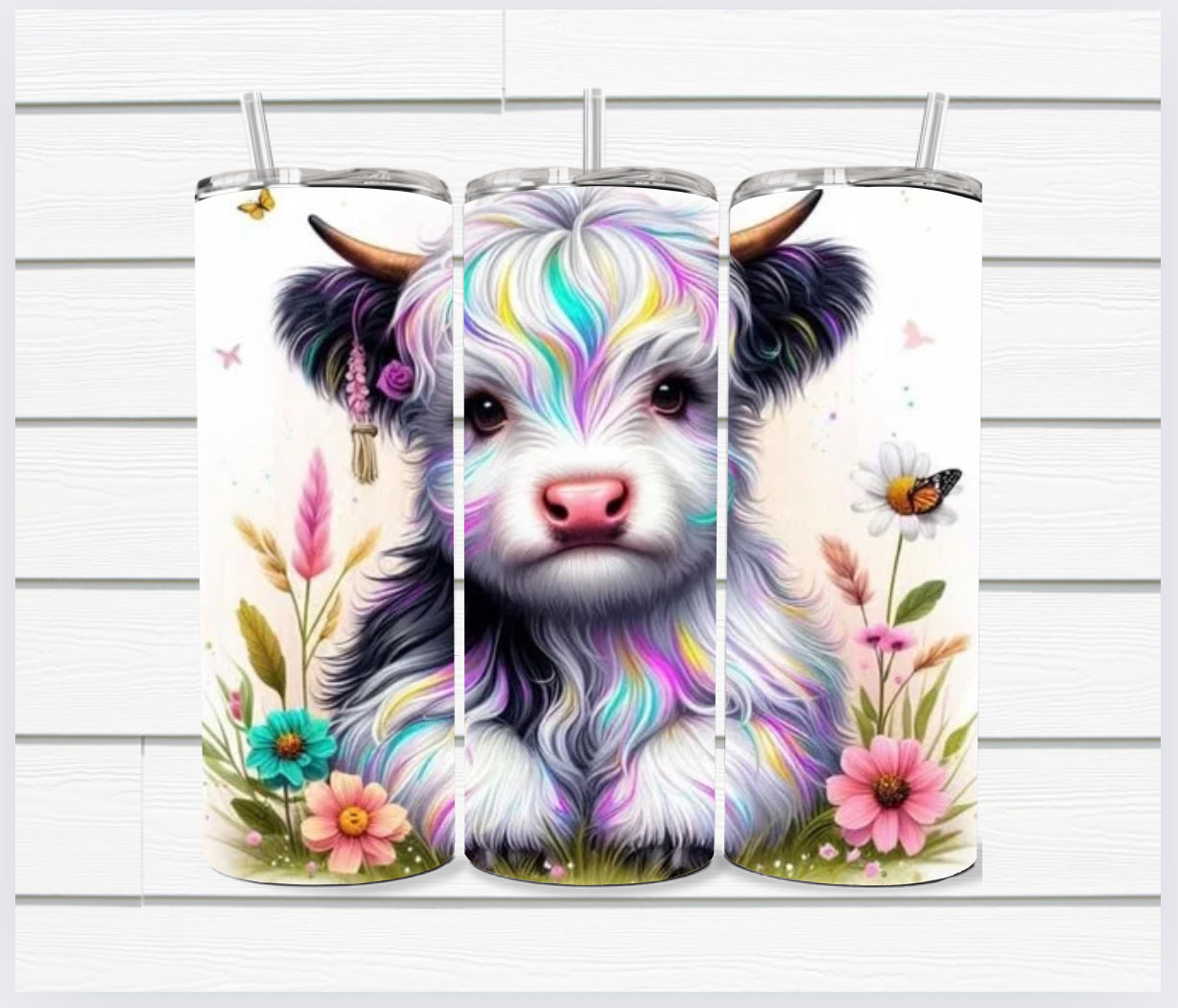 20 Oz Highland Cow Sublimated Tumbler Collection