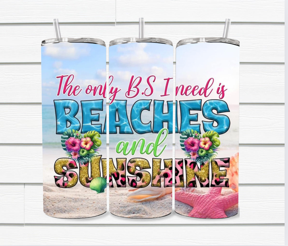 20 Oz Summer Theme Sublimated Tumblers