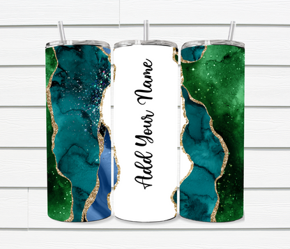 20 Oz Golden Geode Enchanted Sublimated Tumblers