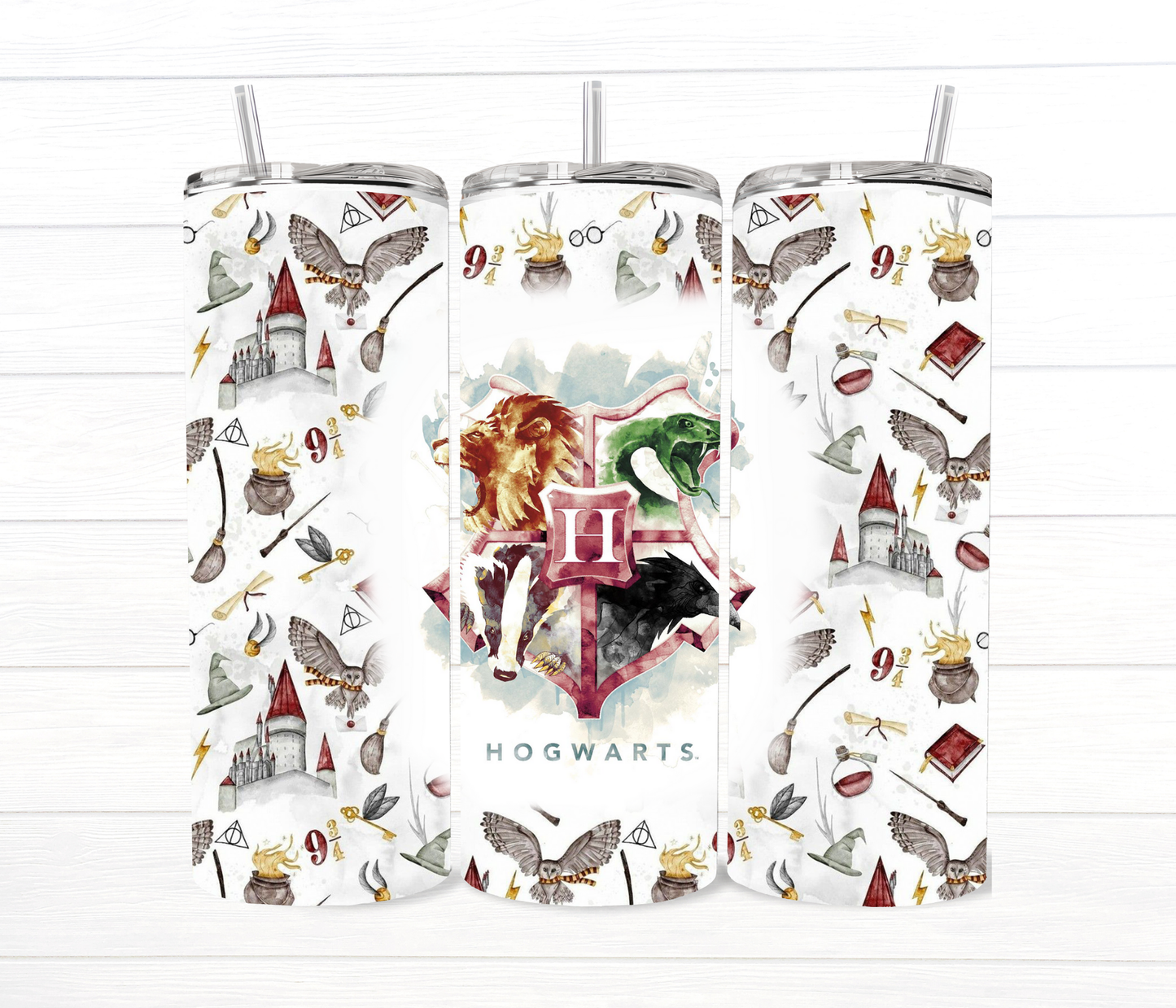 Harry Potter Enchanted Elixirs Sublimated Tumblers- All 4 Houses