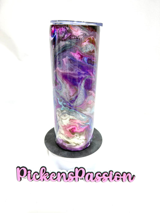 20 Oz Purple Ink swirl