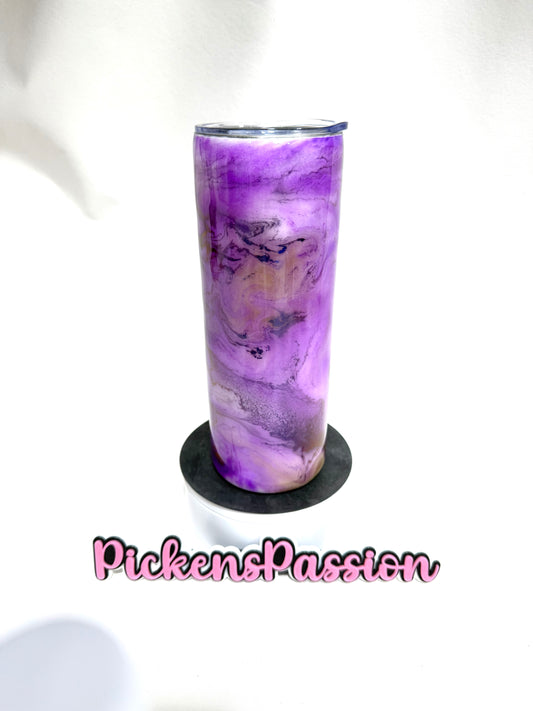 20Oz Purple Ink Swirl with Glow (Copy)