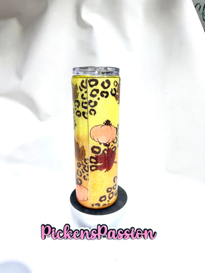 30 Oz Fall and Leopard Glitter Template