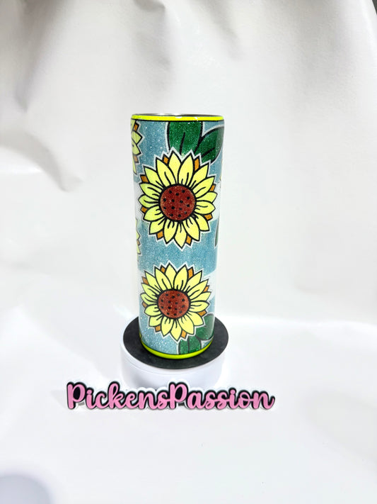 30 Oz Sunflower Glitter Template