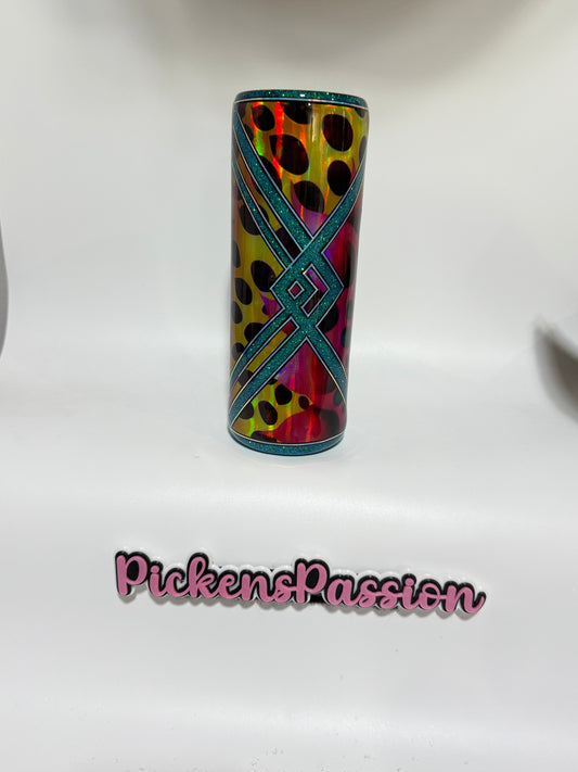 20 Oz Diamond Outlines with Glow Pin Stripping
