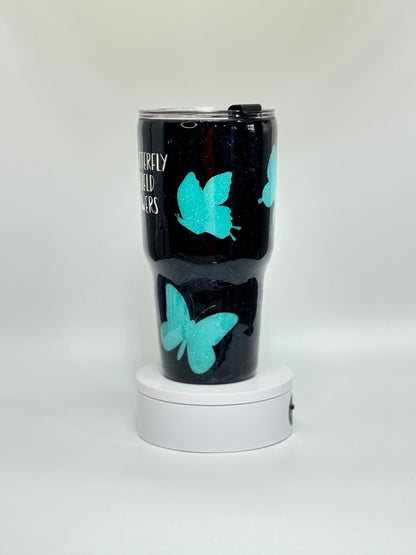 30 Oz Inspirational Butterfly Peekaboo And Epoxy Tumbler