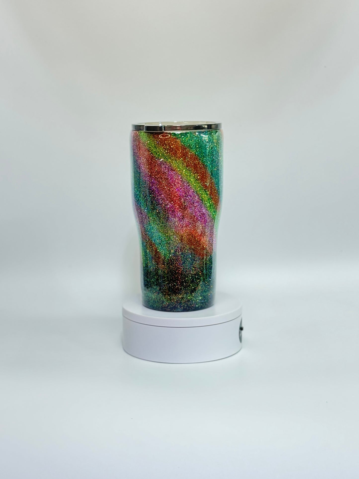 16 Oz Multicolor Glitter Explosion Epoxy Tumbler