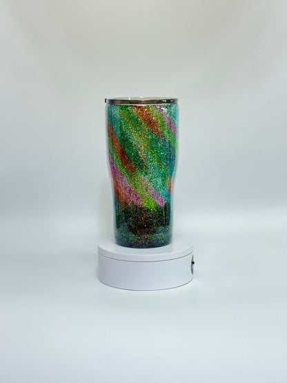 16 Oz Multicolor Glitter Explosion Epoxy Tumbler