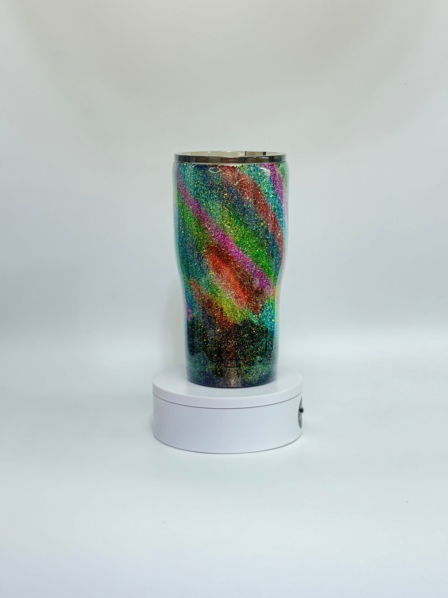 16 Oz Multicolor Glitter Explosion Epoxy Tumbler