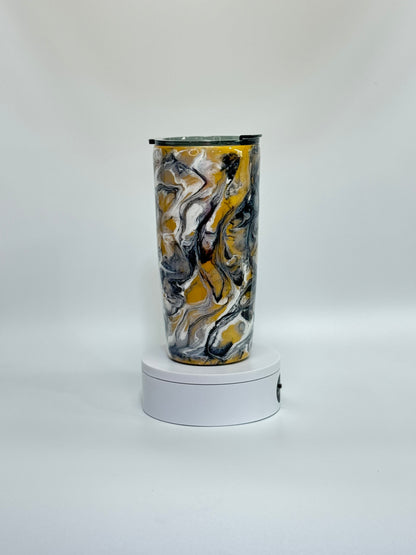 20 Oz Golden Swirl Elegance Tumbler